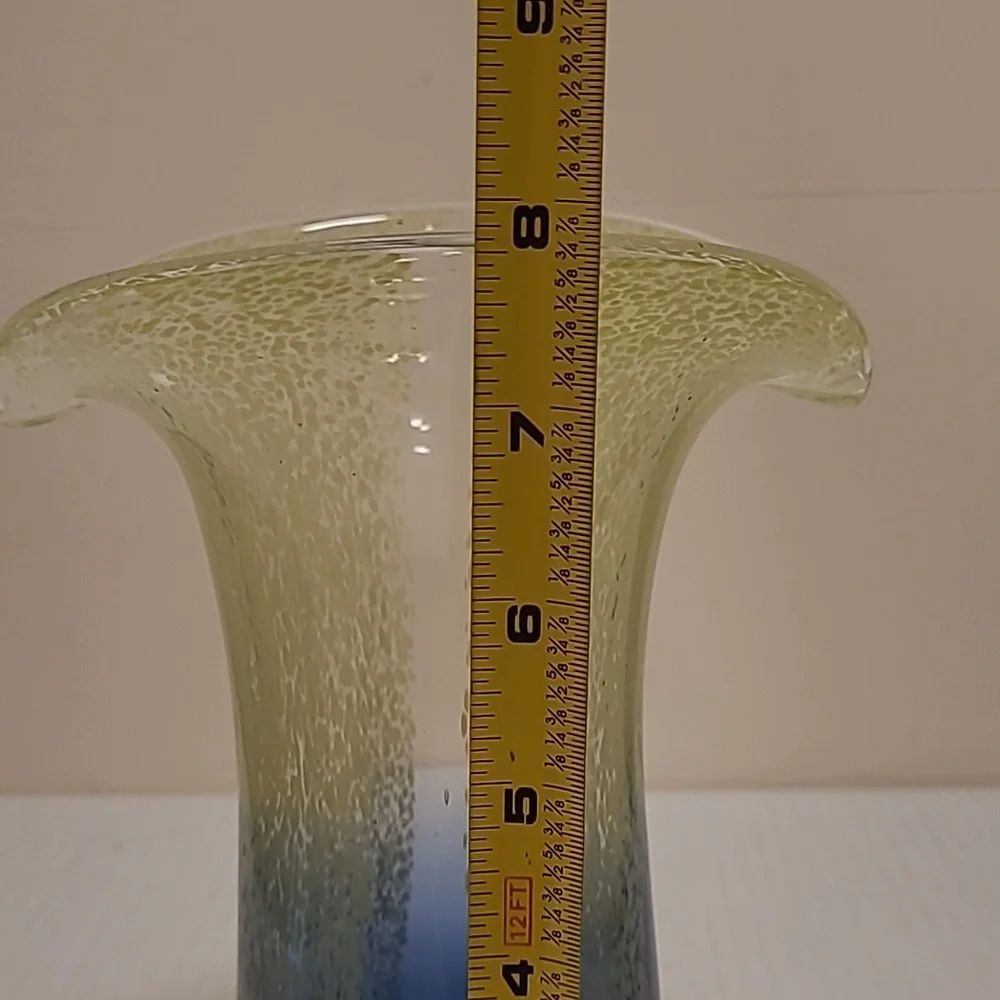 Murano Style Art Glass Vase